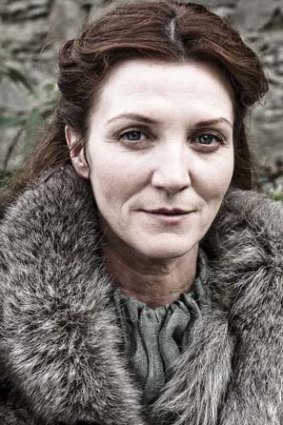 Joined the feast: Michelle Fairley who plays Catelyn Stark in the TV series.