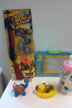 Some of the seized toys.