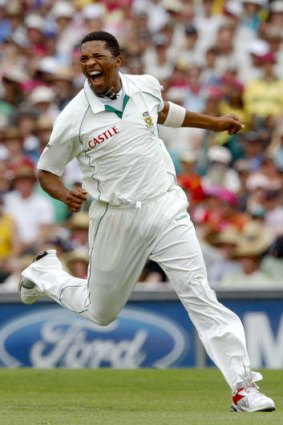 Former South African paceman Makhaya Ntini.