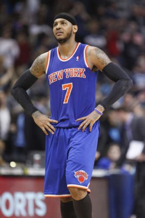 New York Knicks forward Carmelo Anthony has found it hard to hide his disappointment with his under-performing team this season.