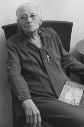 Marjorie Barnard, one of the two authors of <i>Plaque With Laurel</i>, the first novel set in Canberra.