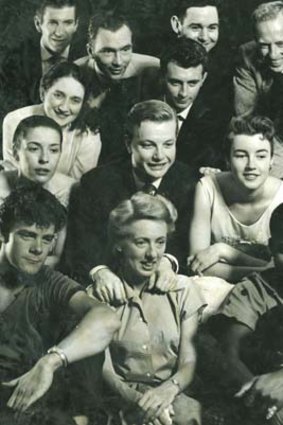 Revolutionary in Australian theatre: Reid with Ensemble Theatre Company founders (back row, far right) in 1958.