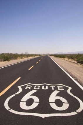 Free-wheeling ... Route 66.