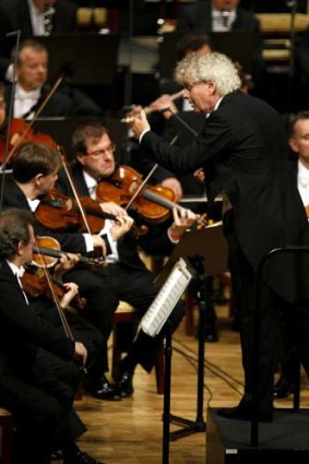 Sir Simon Rattle conducts the Berlin Philharmonic Orchestra.