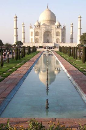 The Taj Mahal in India.