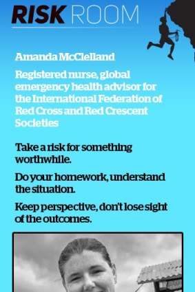 Amanda McClelland is reluctant to call herself a risk-taker.