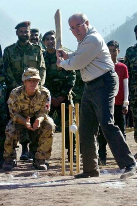 Hit for six ... John Howard may be denied cricket's top job.