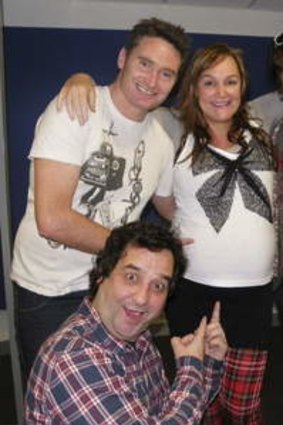 Dave Hughes, Kate Langbroek, her husband Peter, Ed Kavalee and Mick Molloy.