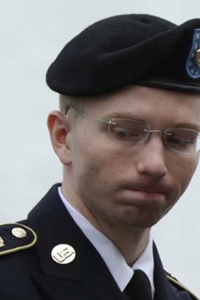 On trial: Bradley Manning.
