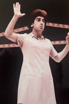 Nick Giannopoulos performing as Petroula.