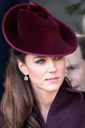 Catherine, Duchess of Cambridge on her first Christmas Day as a member of the Royal Family.