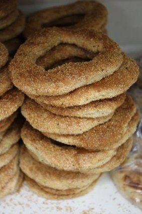 Simit rolls.