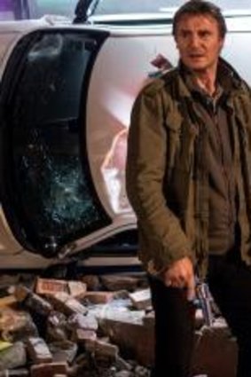 Tough enough: Liam Neeson and Joel Kinnaman in <i>Run All Night</i>.