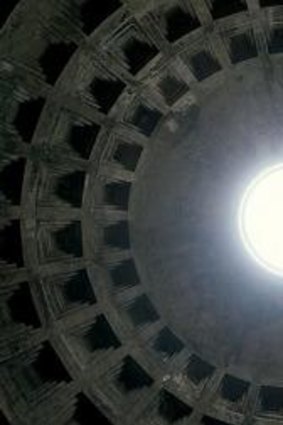 The Pantheon ceiling.