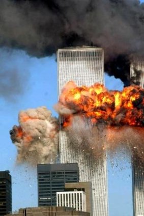 Saudi involvement? The World Trade Centre in New York after one of two airliners crashed into it on September 11, 2001.