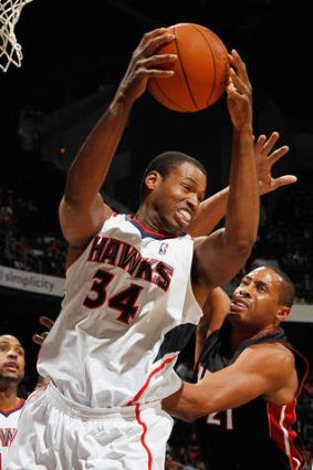 In action: Jason Collins.