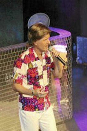 Downe and about … on stage with friend Mark Trevorrow, aka Bob Downe.