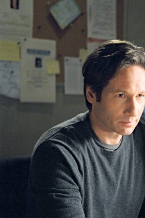 Actor David Duchovny - seen with Gillian Anderson in <i>The X-Files</I> - has found music and writing as another way to express himself artistically.