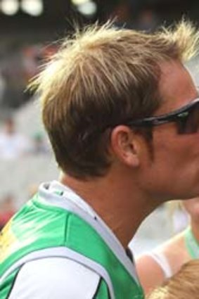 Speculation mounts: Shane Warne and Liz Hurley in happier times?