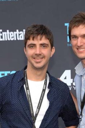 Praised: Tristan Klein and Nick Baker at Tropfest New York.