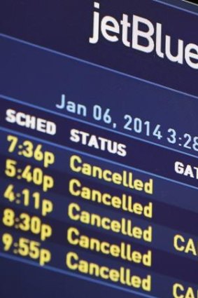 Cancelled: All JetBlue flights have been affected.