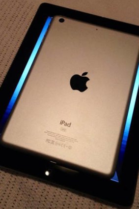 A picture of the iPad mini back-casing Sonny posted before the mini's unveiling. The only thing that changed before launch was the removal of what appears to be a second microphone at the top centre.