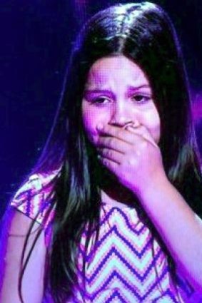 Tears flow when Romy, 12, did not get selected on <i>The Voice Kids</i>.