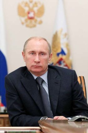 Heavy criticism ... Vladimir Putin's treason bill is under attack from human rights activists.