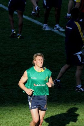 Recalled ... Lachie Turner at training yesterday.