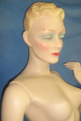 Selling a dummy ... shop mannequins are sought after and often used to display vintage fashion that is too fragile to be worn. This 1930s example is valued at $1200 to $1500.