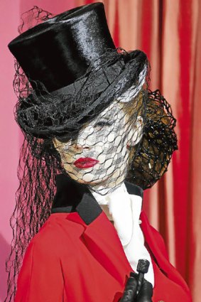 A creation by British designer John Galliano for Christian Dior during the spring-summer 2010 haute couture collection show.
