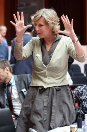 EU's Commissioner for Climate Action Connie Hedegaard in Berlin on July 14.