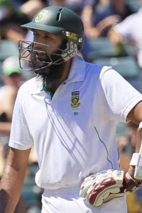 Relaxed ... South Africa's Hashim Amla.