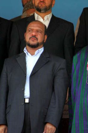 Controversial: Afghanistan's first vice-president Mohammed Fahim, left, with President Hamid Karzai.