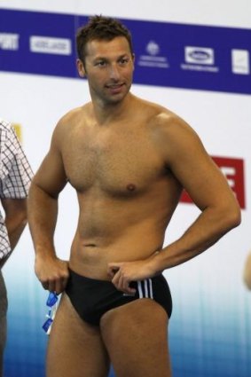 Back in the spotlight: Ian Thorpe.