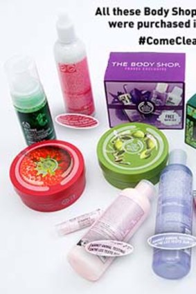 Choice says these Body Shop products were sold in China.