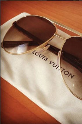 Apple leaker Sonny Dickson purchases brand-name fashion items, like these Louis Vuitton sunglasses, with the money he makes from selling Apple prototypes.