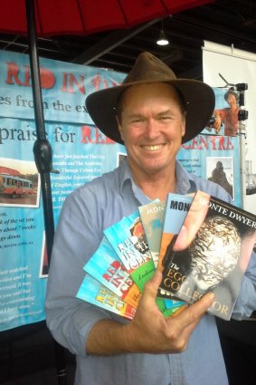 Former Today Show weatherman Monte Dwyer was at the Handmade Market in Canberra over the weekend selling his travel books.
