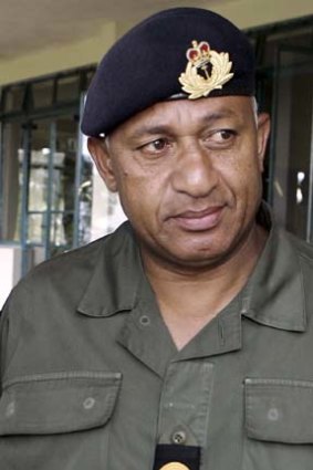 Fiji's military leader Frank Bainimarama.
