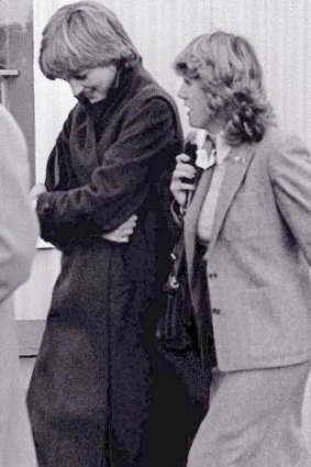 'I've sent someone to kill you': Junor claims Princess Diana once threatened Camilla Parker-Bowles, the two pictured here in 1980. 