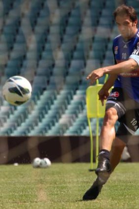 Declared fit: Alessandro Del Piero, pictured at training this week, returns to the Sydney side after a hamstring problem.