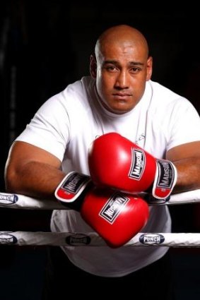 In for the fight of his life: Australia's Alex Leapai.