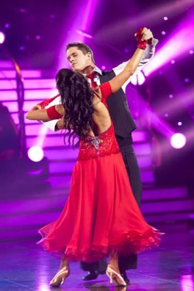 <i>Dancing with the Stars</i> winners Johnny Ruffo and Luda Kroitor.