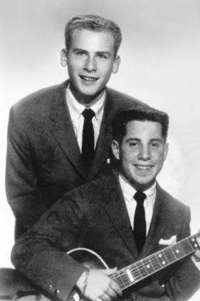 Paul Simon, right, and Art Garfunkel (aka Tom and Jerry) in 1957