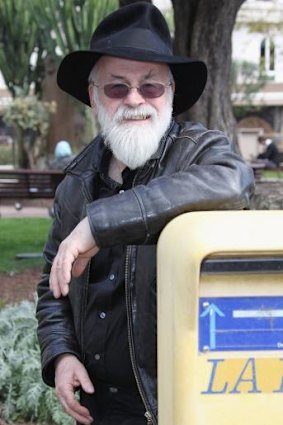 Author Terry Pratchett.