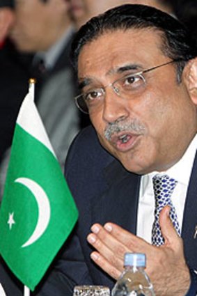 Pakistan's president Asif Ali Zardari.