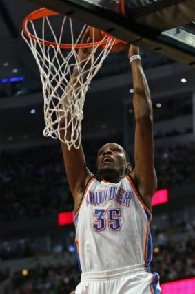 Oklahoma City Thunder star Kevin Durant was close to unstoppable against Toronto.