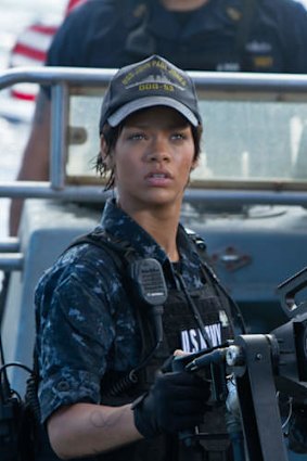 Debut dud ... Rihanna in <i>Battleship</i>.