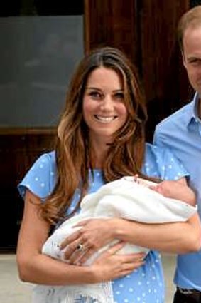 The Duke and Duchess of Cambridge with their new-born son HRH Prince George Alexander Louis of Cambridge.