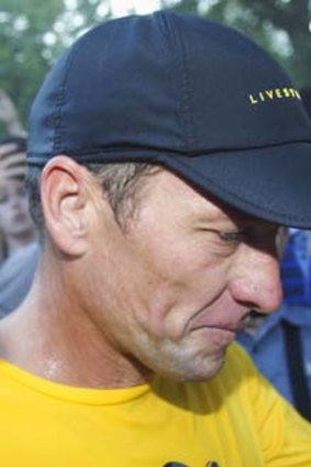 Past catching up: Lance Armstrong.